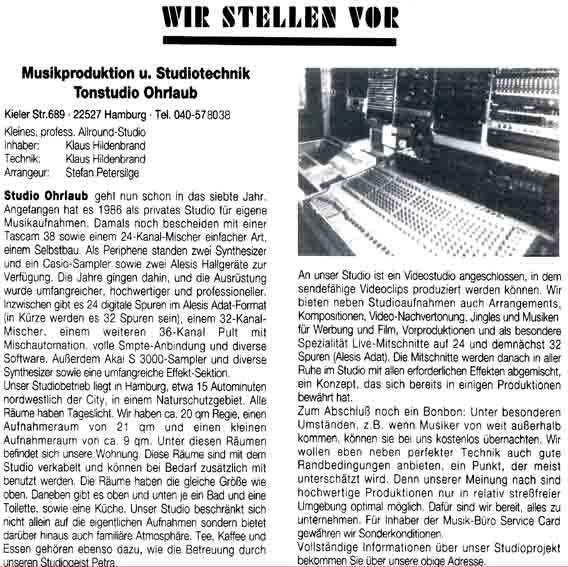 Studiovorstellung 1