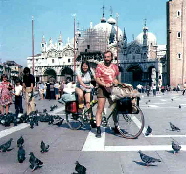 Mit Tandem auf dem Markusplatz farbkorrigiert